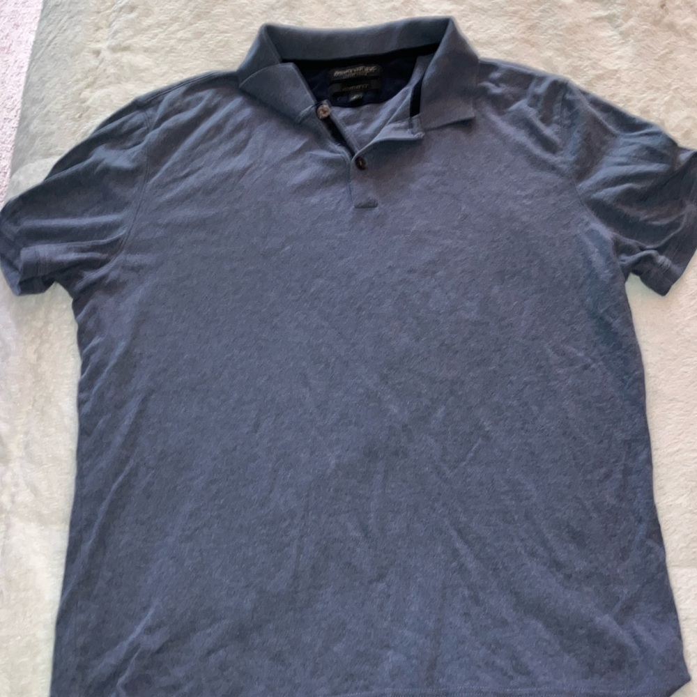 Banana Republic Blue Polo Shirt Traditional Design